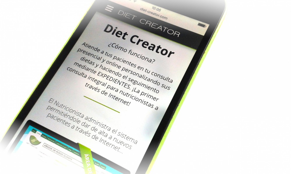 Software nutrición Diet Creator